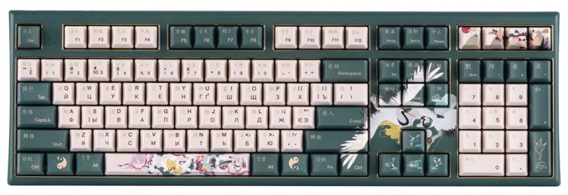 Клавиатура VARMILO Crane VEA108 Cherry MX Red A03A037D4A0A06A031 зеленый купить,NaN