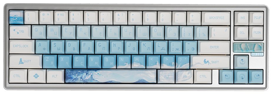 Клавиатура VARMILO Sword 68 Ariel VTP68 голубой