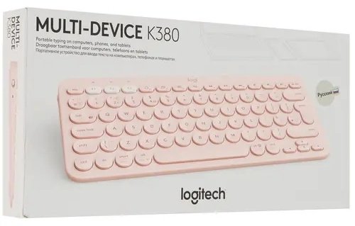 Клавиатура Logitech K380 розовый