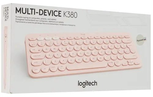 Клавиатура Logitech K380 розовый купить,NaN