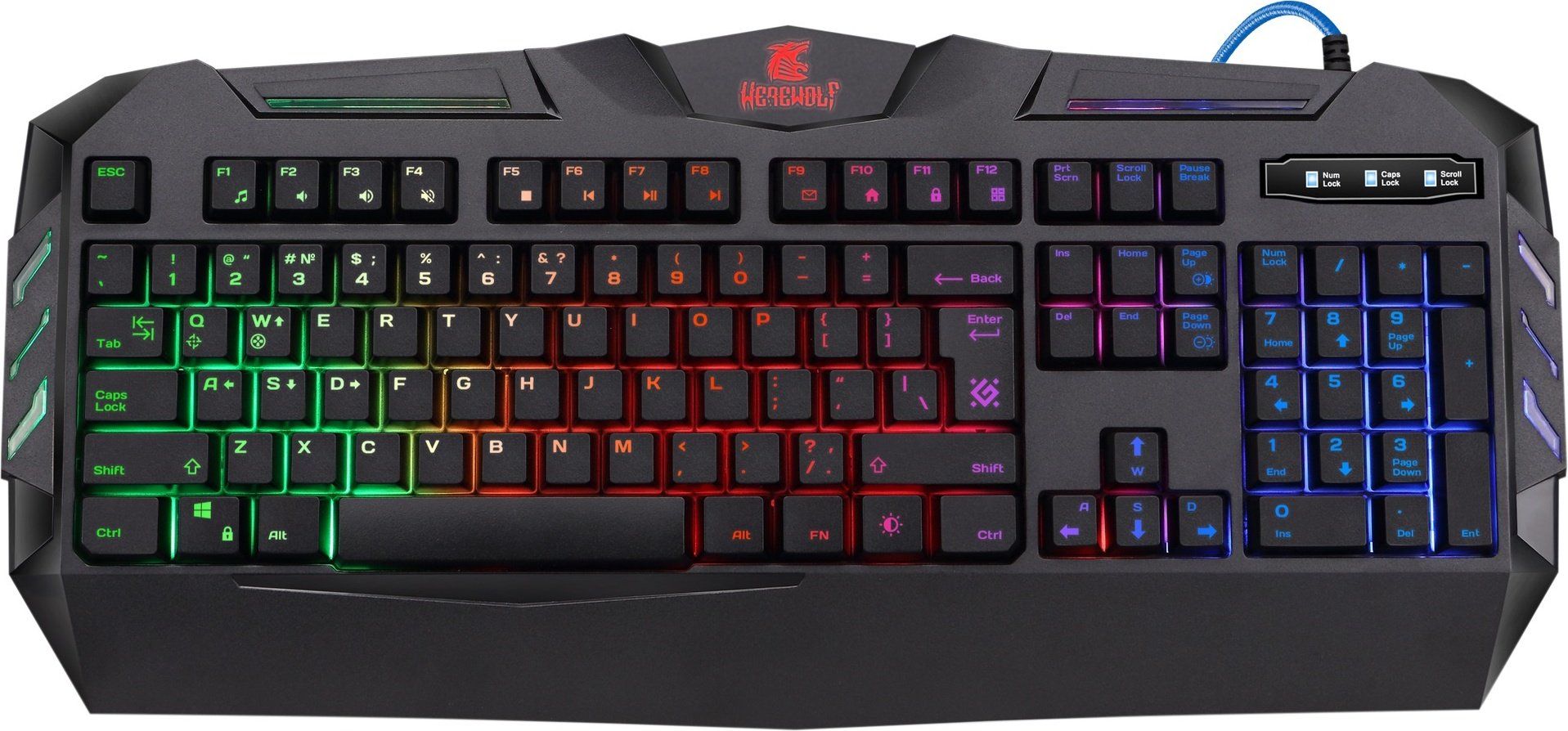 Клавиатура Defender Werewolf GK-120DL черный - ForteMarket Клавиатура Defender Werewolf GK-120DL черный купить,8252