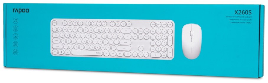 Клавиатура Rapoo X260S белый купить,8860