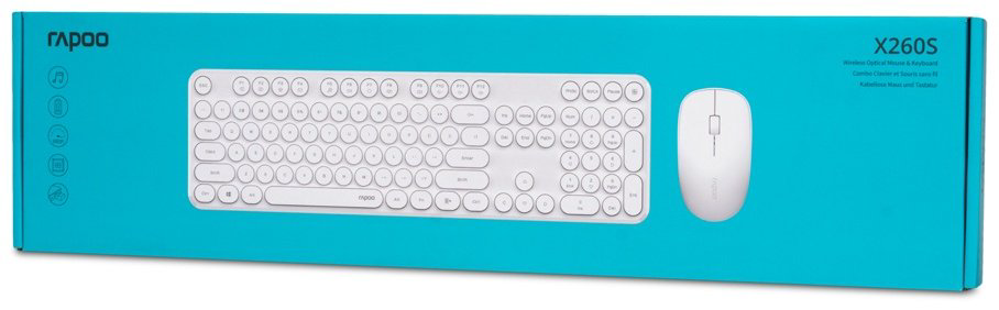 Клавиатура Rapoo X260S белый купить,8860