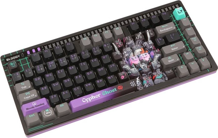 Клавиатура A4Tech AT75 Cypher Ghost SAVAGE серый