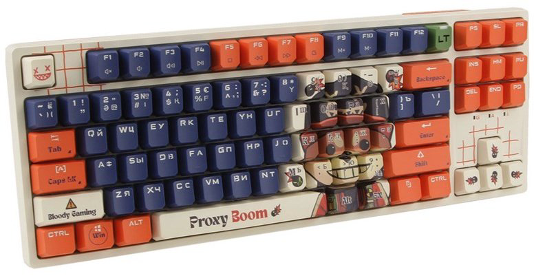 Клавиатура A4Tech Bloody AT87 Proxy Boom белый