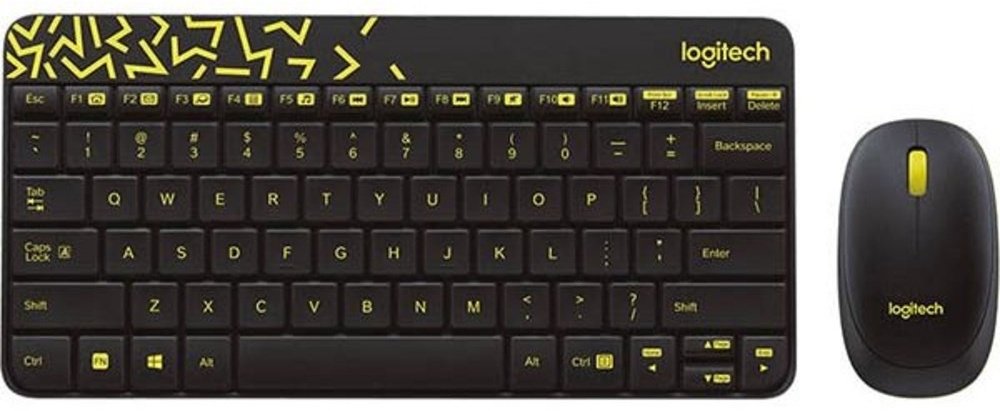 Клавиатура Logitech MK240 Nano 920-008213 черный + мышь купить,NaN