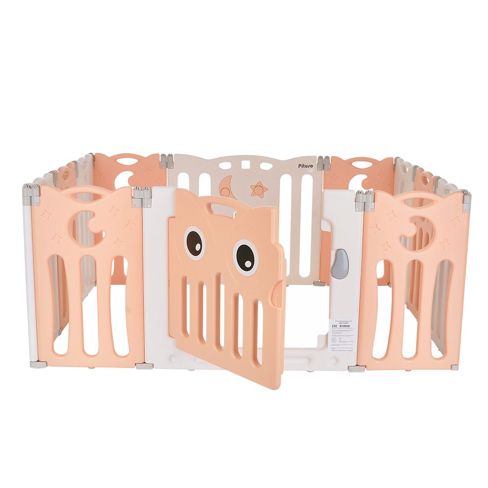 Игровой манеж Pituso Сова L-ZDWL03 персик белый купить,0