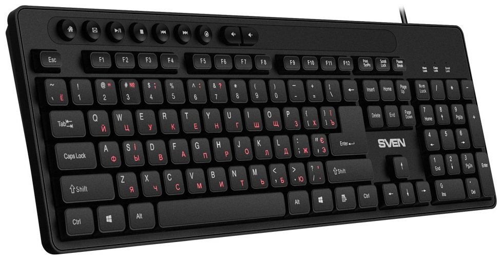 Клавиатура SVEN KB-C3060 черный купить,NaN