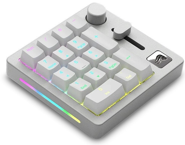 Клавиатура GLORIOUS GMMK Numpad Wireless Pre-Built GLO-GMMK-NP-FOX-W белый купить,NaN