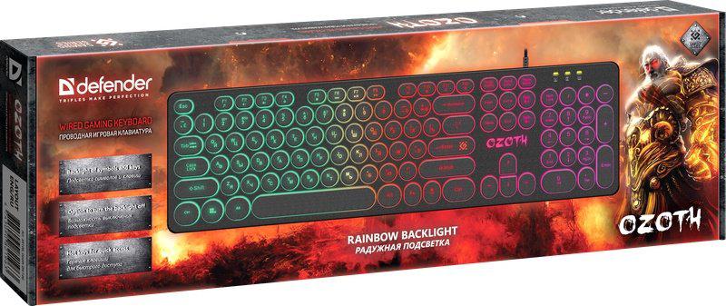 Клавиатура Defender Ozoth GK-106 черный - ForteMarket Клавиатура Defender Ozoth GK-106 черный купить,5980