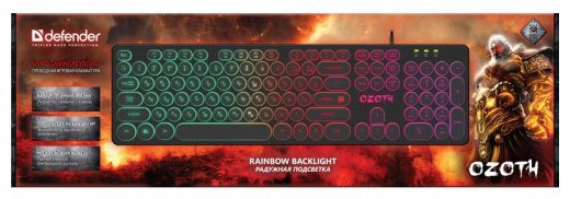 Клавиатура Defender Ozoth GK-106 черный - ForteMarket Клавиатура Defender Ozoth GK-106 черный купить,5980