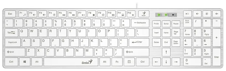 Клавиатура Genius SlimStar 126 белый купить,NaN