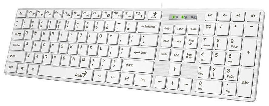 Клавиатура Genius SlimStar 126 белый купить,NaN