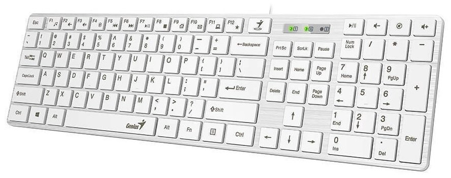Клавиатура Genius SlimStar 126 белый купить,NaN
