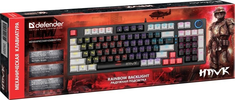 Клавиатура Defender Hawk GK-418 45419 черный