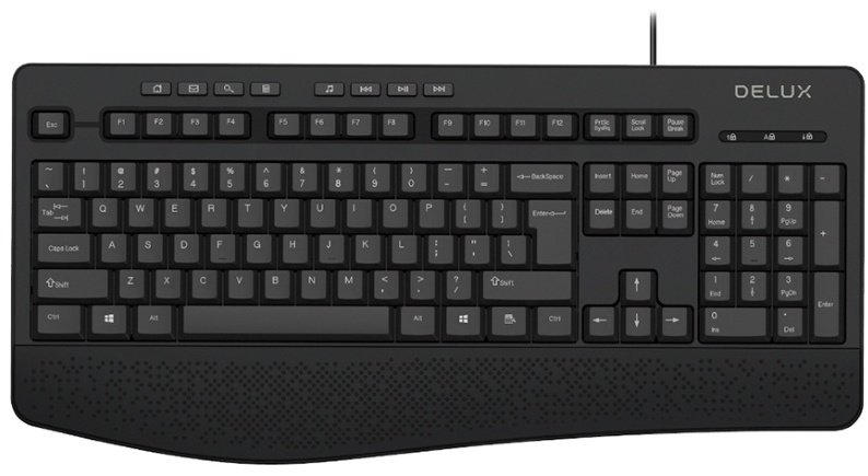 Клавиатура Delux DLK-6060UB черный
