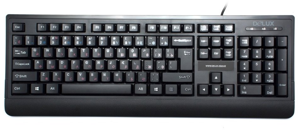 Клавиатура Delux DLK-6010UB черный купить,3800