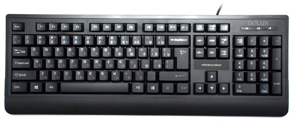 Клавиатура Delux DLK-6010UB черный купить,3800