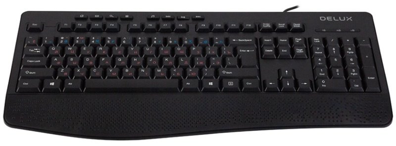 Клавиатура Delux DLK-6060UB черный