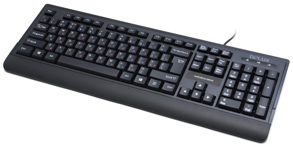 Клавиатура Delux DLK-6010UB черный купить,3800