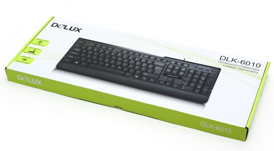Клавиатура Delux DLK-6010UB черный купить,3800