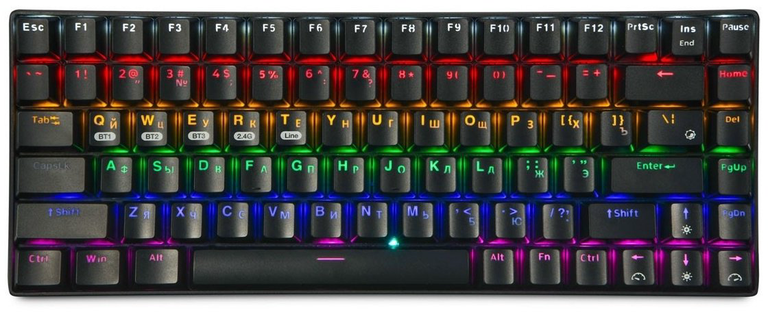 Клавиатура Gembird KBW-G510L черный купить,NaN