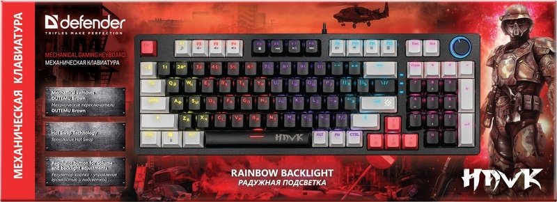 Клавиатура Defender Hawk GK-418 45419 черный