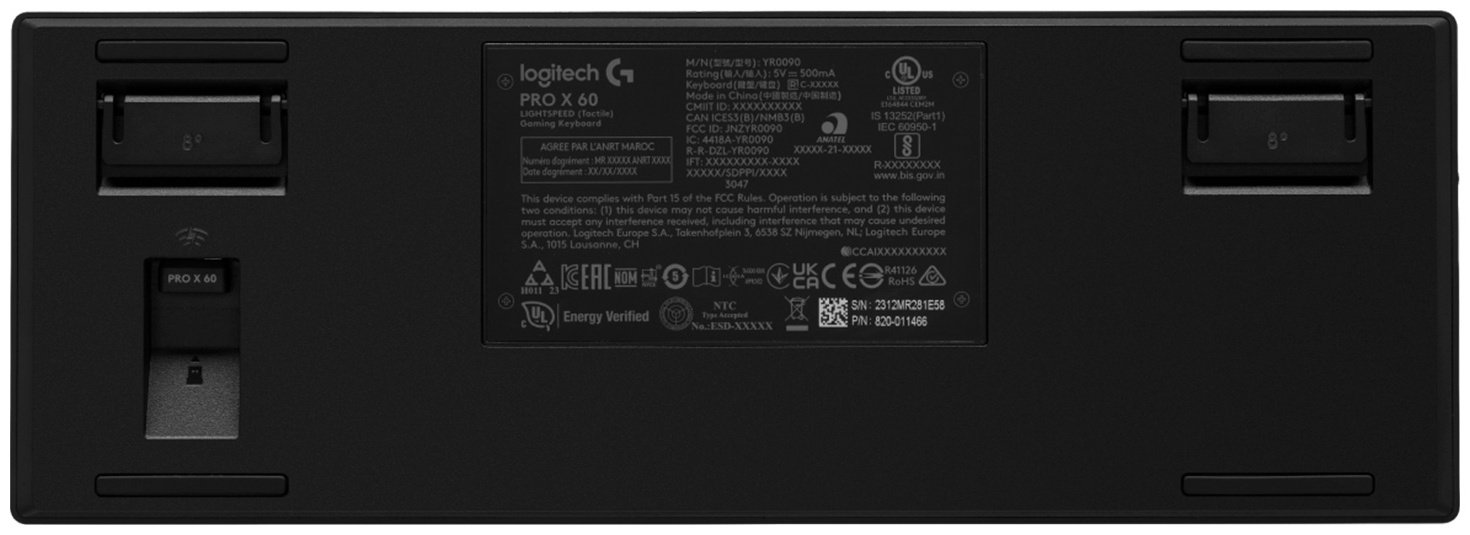 Клавиатура Logitech G Pro X 60 Tactile 920-011911 черный