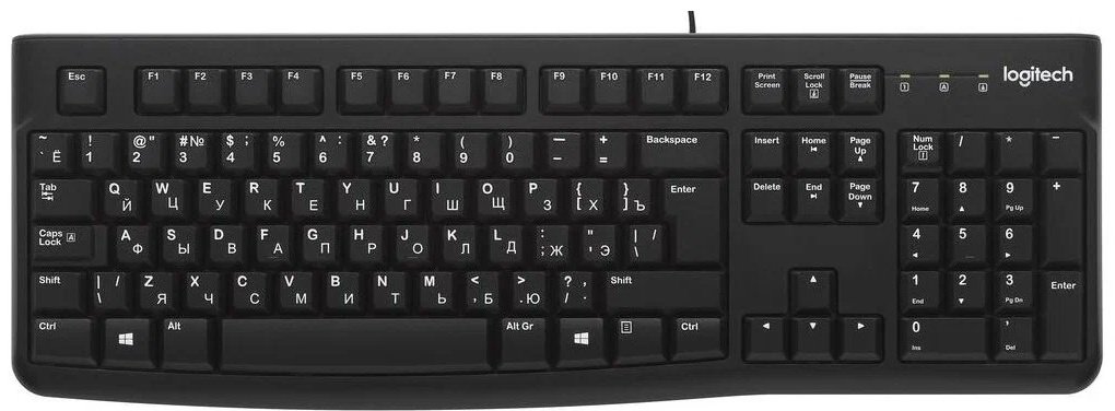 Клавиатура Logitech K120 920-002506/22 черный