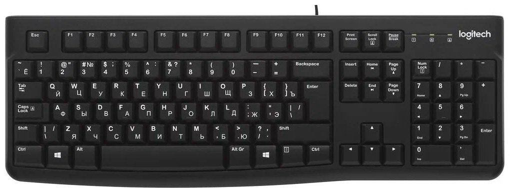 Клавиатура Logitech K120 920-002506/22 черный - ForteMarket Клавиатура Logitech K120 920-002506/22 черный купить,9390
