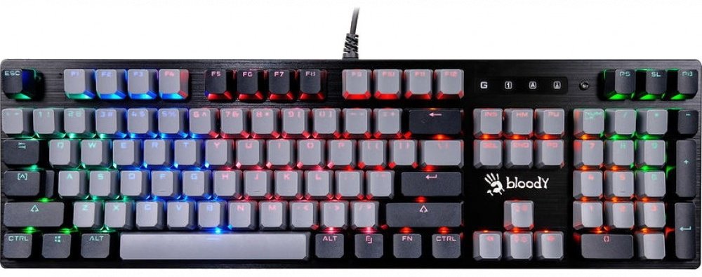 Клавиатура A4Tech Bloody B828N серый