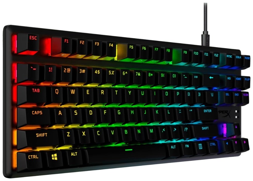 Клавиатура HyperX Alloy Origins Core PBT HX Red TKL 639N7AA#ABA черный купить,NaN