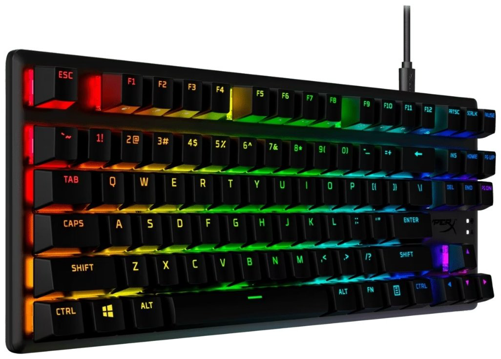 Клавиатура HyperX Alloy Origins Core PBT HX Red TKL 639N7AA#ABA черный купить,NaN