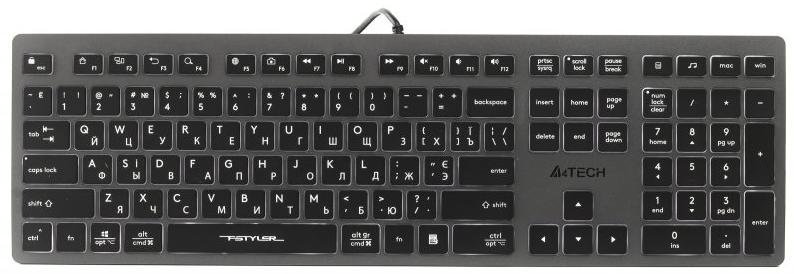 Клавиатура A4Tech Fstyler FX60H черный