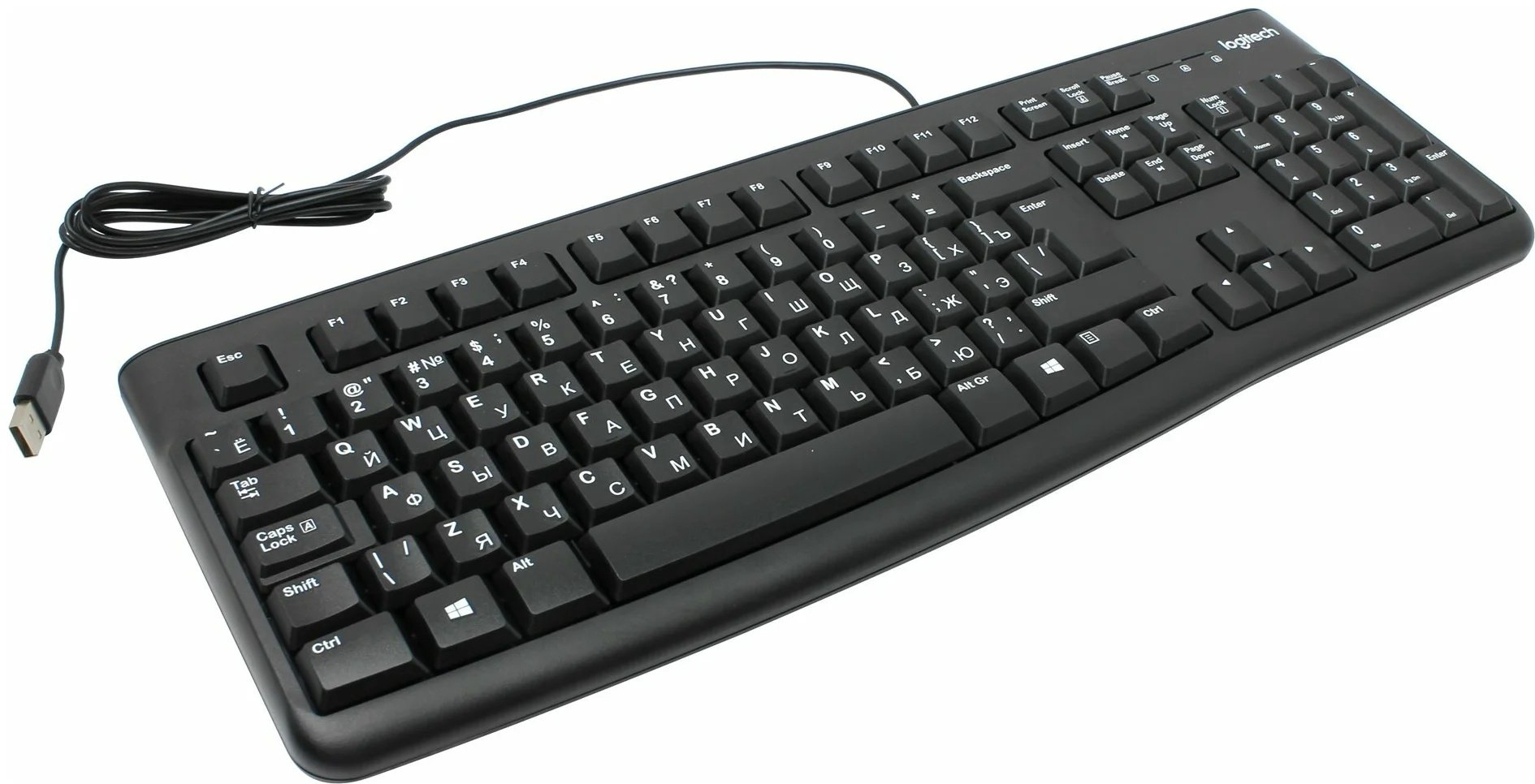 Клавиатура Logitech K120 920-002506/22 черный - ForteMarket Клавиатура Logitech K120 920-002506/22 черный купить,9390