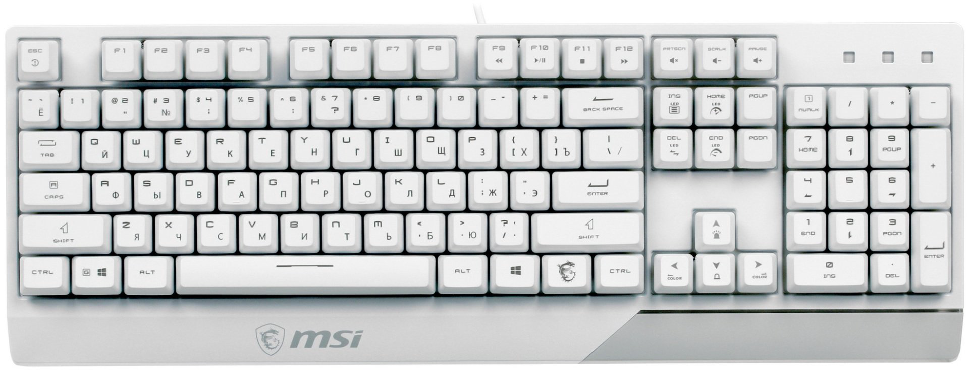 Клавиатура MSI Vigor GK30 белый купить,NaN
