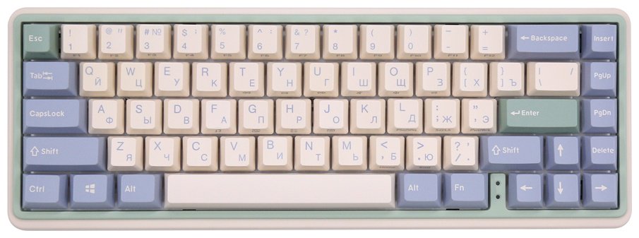 Клавиатура VARMILO Eucalyptus VXH67 Cherry Mx Silent Red белый купить,NaN
