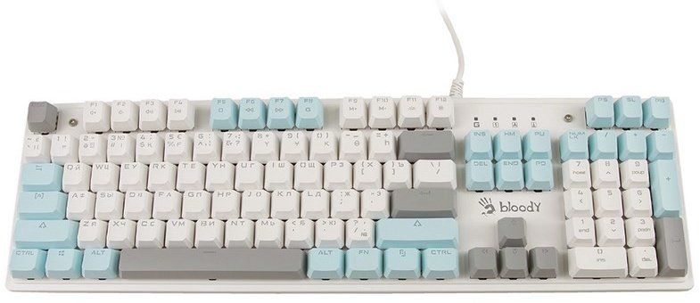 Клавиатура A4Tech Bloody S515R белый купить,26570