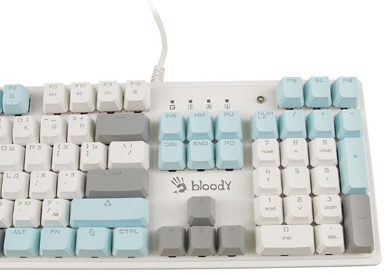 Клавиатура A4Tech Bloody S515R белый
