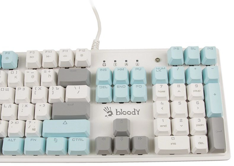 Клавиатура A4Tech Bloody S515R белый купить,26570