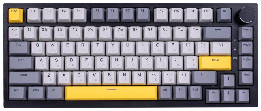 Клавиатура Ajazz AK820 Moon Switch черный