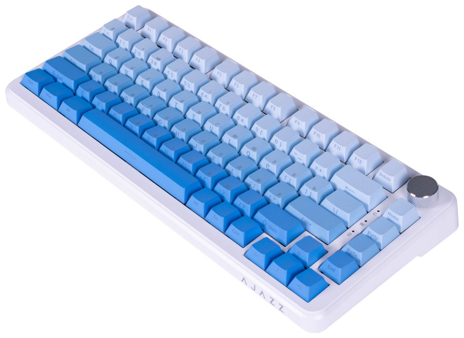 Клавиатура Ajazz AK820 MAX Sea Salt Switch голубой купить,NaN