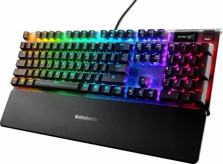 Клавиатура SteelSeries Apex 7 Brown Switch 64786 черный купить,NaN