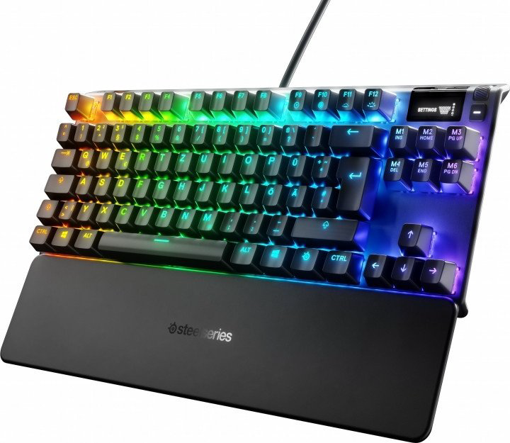 Клавиатура SteelSeries Apex 7 TKL Red Switch 64646 черный - ForteMarket Клавиатура SteelSeries Apex 7 TKL Red Switch 64646 черный купить,76990