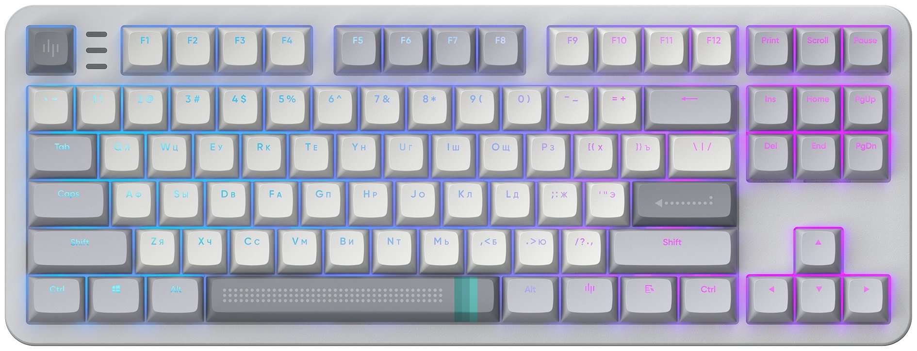 Клавиатура DARK PROJECT ALU87A Daylight серый