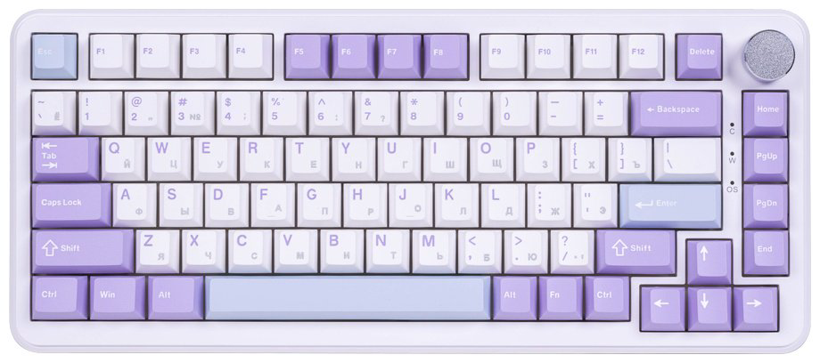 Клавиатура Ajazz AK820 MAX Magnetic Switch белый