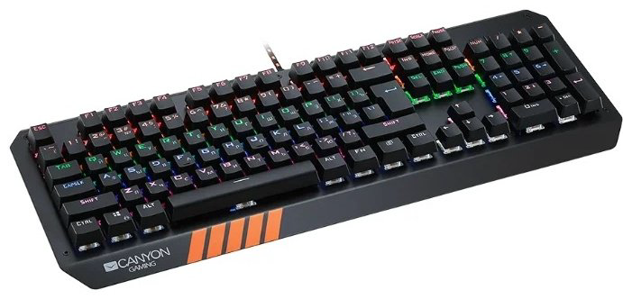 Клавиатура Canyon CND-SKB6-RU Gaming черный купить,NaN