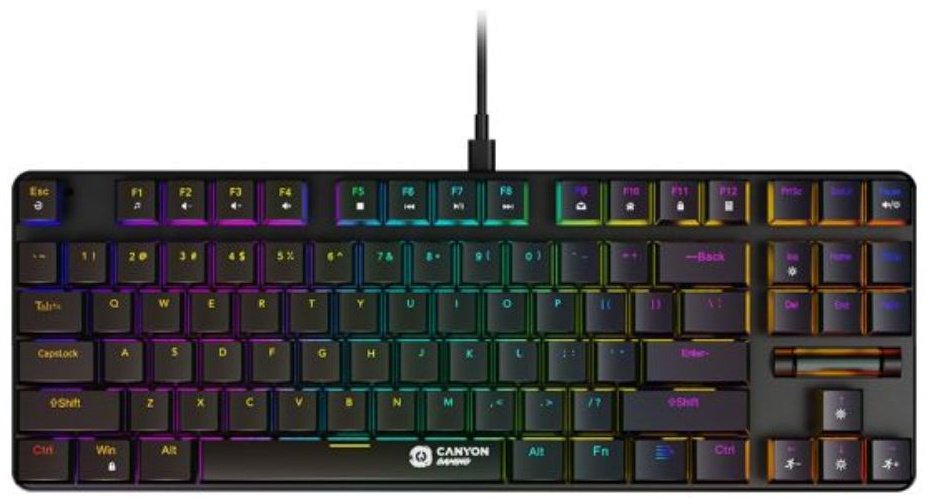 Клавиатура Canyon CND-SKB50-RU черный купить,NaN