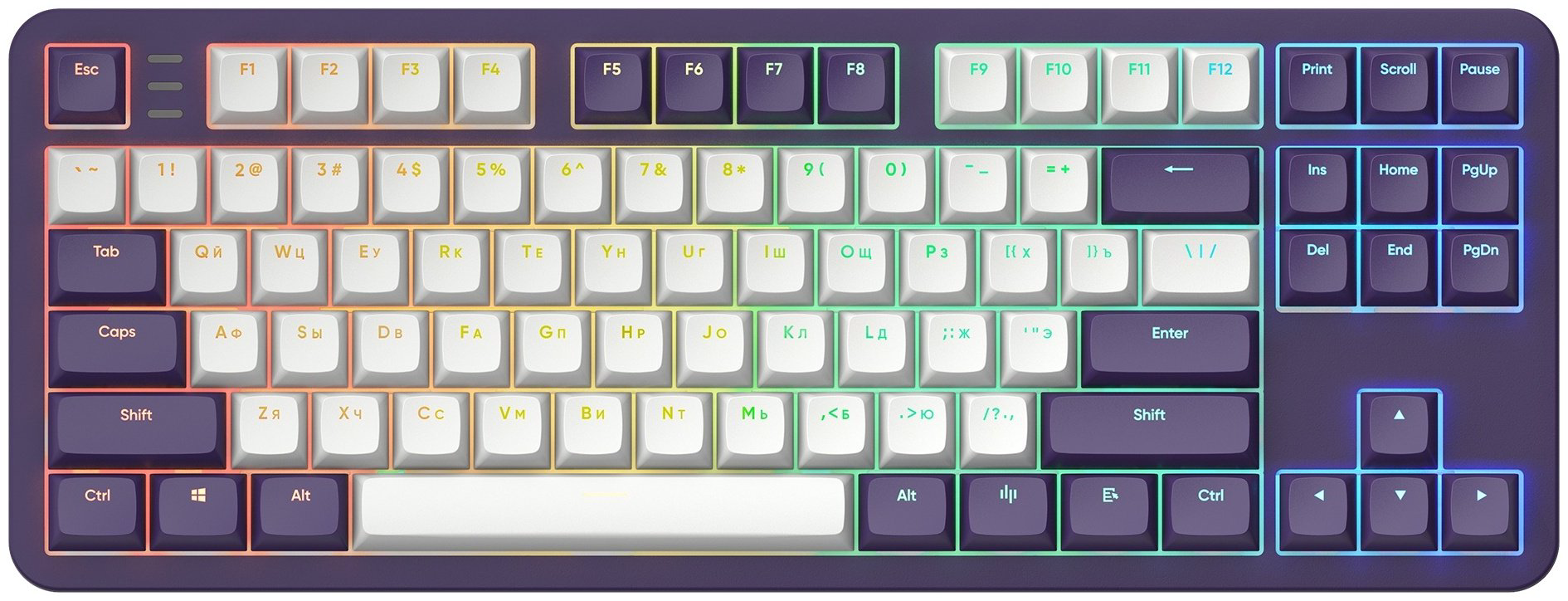 Клавиатура DARK PROJECT ALU87A Violet фиолетовый купить,NaN