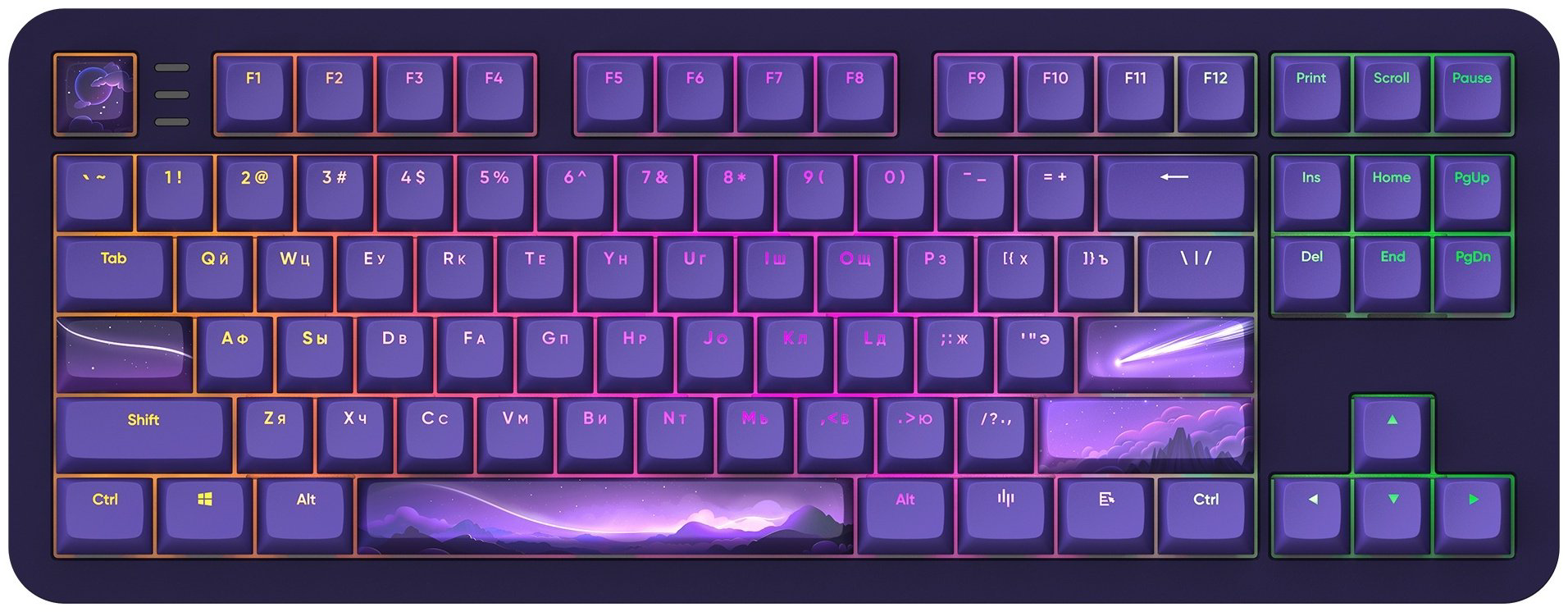 Клавиатура DARK PROJECT ALU87B Celestial фиолетовый купить,54990